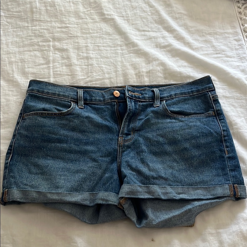 Classic Blue Denim Women's Shorts